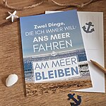 Postkarte Xl Spruch Ans Meer Neu Küstenglück