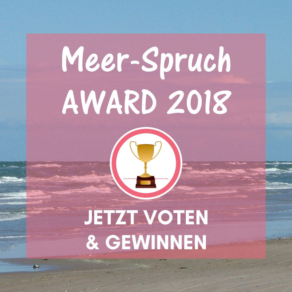 Meer Spruch Award Küstenglück