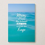 Meer Sprüche Poster Strand Meer Meer Antwort Kuestenglueck1