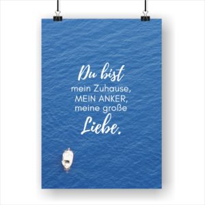 Meer Sprüche Poster Strand Meer Du Bist Küstenglück