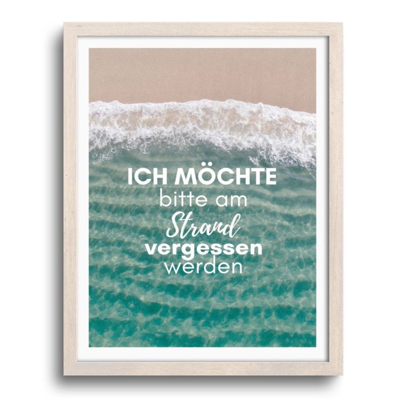 Leuchtturmwärter Poster mit Spruch I KÜSTENGLÜCK