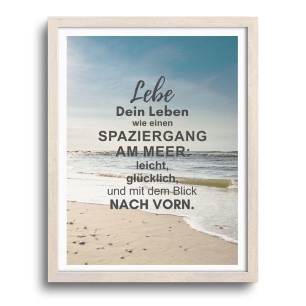 Poster Strand Spaziergang Kuestenglueck