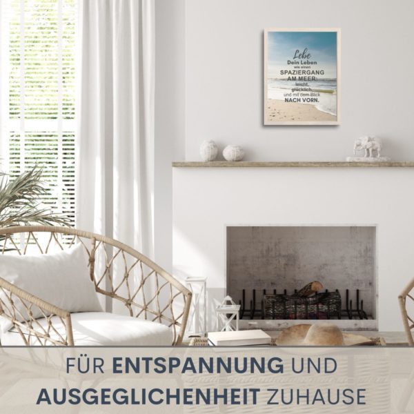 Poster Strand Spaziergang Kuestenglueck 3