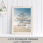 Poster Strand Spaziergang Kuestenglueck 4