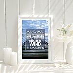 Meer Sprüche Poster Strand Rückenwind Kuestenglueck Maße