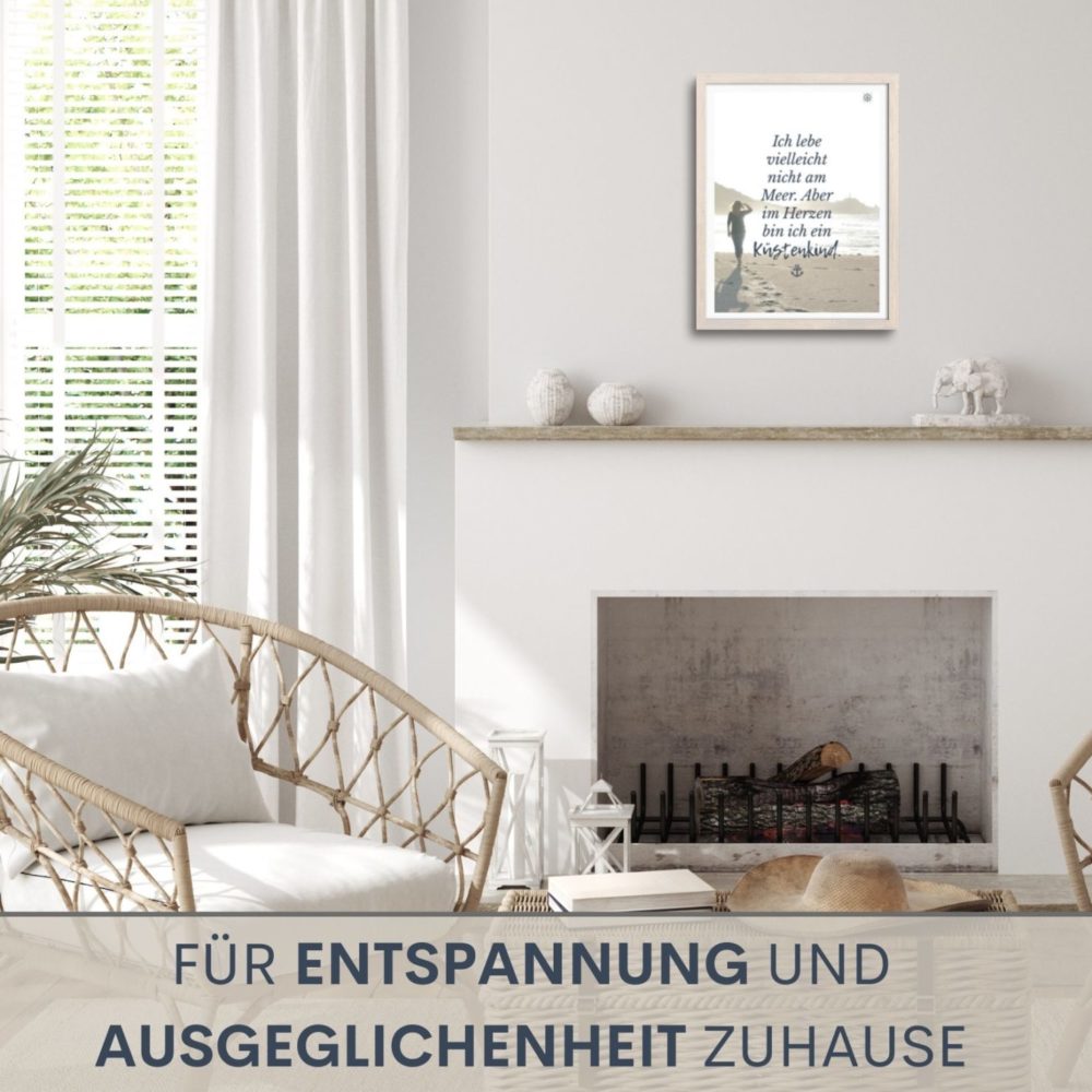 Poster Küstenkind KÜSTENGLÜCK
