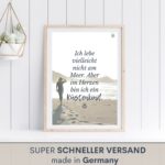 Poster Spruch Küstenkind Meer Strand Urlaub Kuestenglueck4
