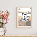 Meer Sprüche Poster Strand Meer Mach Glücklich Kuestenglueck 6