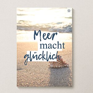 Meer Sprüche Poster Strand Meer Mach Glücklich Kuestenglueck1