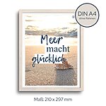 Meer Sprüche Poster Strand Meer Mach Glücklich Kuestenglueck2