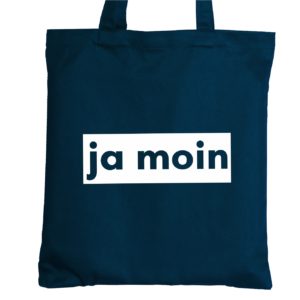 Tasche Baumwolle Blau Spruch Meer Ja Moin Kuestenglueck Frei