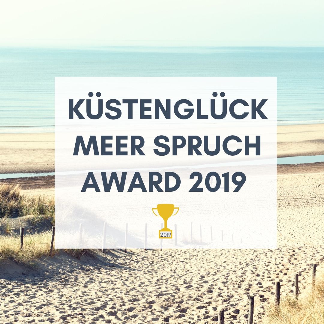 Küstenglück Meer Spruch Award