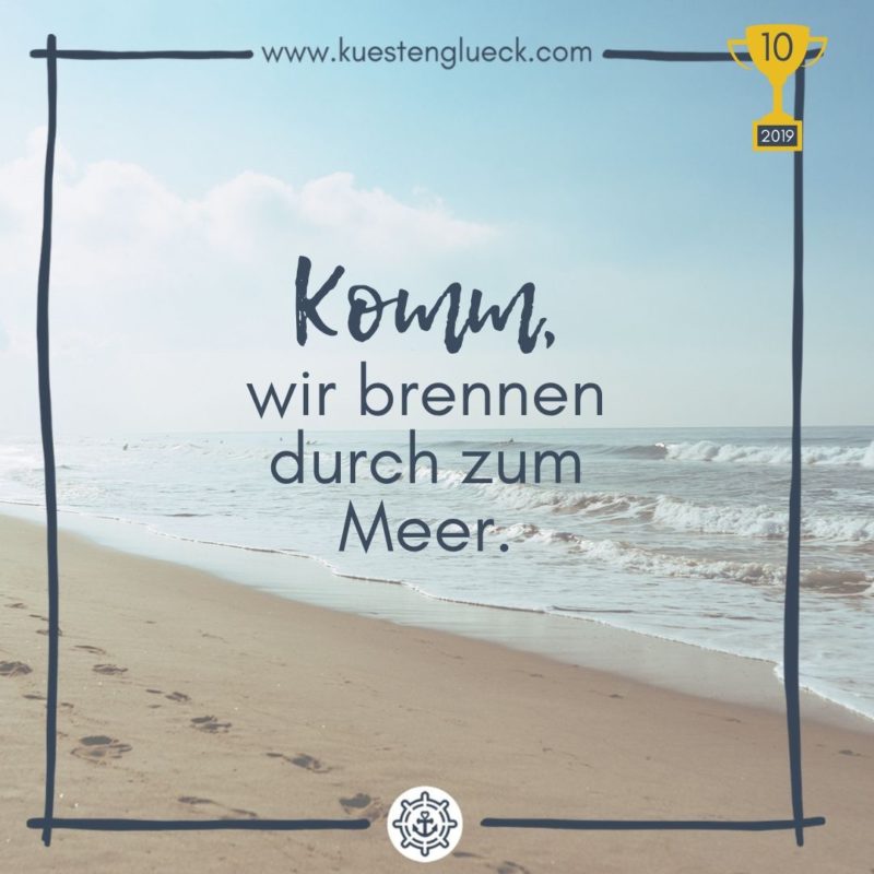 Meer Spruch Award Küstenglück