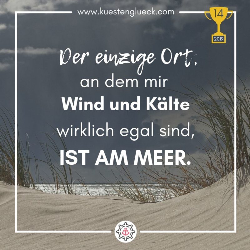 Meer Spruch Award Küstenglück