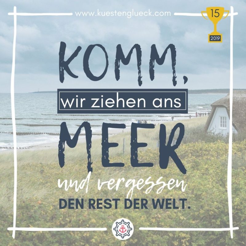 Meer Spruch Award Küstenglück