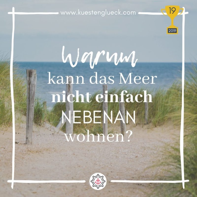 Meer Spruch Award Küstenglück