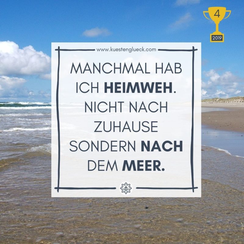 Meer Spruch Award Küstenglück