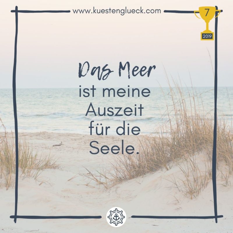 Meer Spruch Award Küstenglück