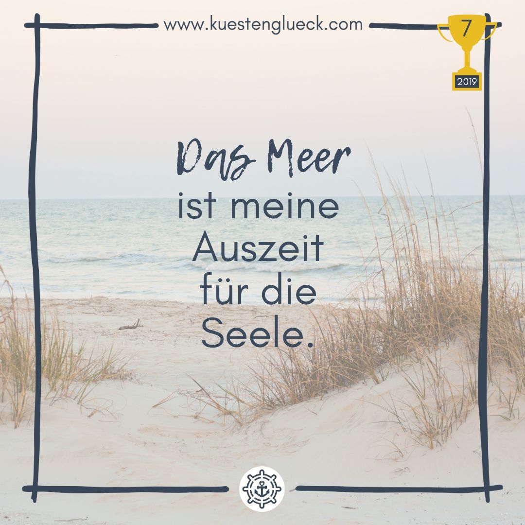 KÜSTENGLÜCK MEER SPRUCH AWARD KÜSTENGLÜCK