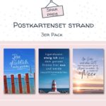 Postkartenset Strand Kuestenglueck