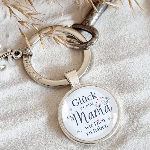 Schlüsselanhänger Geschenk Mama Glück Küstenglück Sand