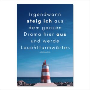 XL-Postkarte Leuchtturm Küstenglück