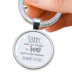 Schlüsselanhänger Für Immer Befreundet Geschenk Freundin Geschenk Mit Spruch Beste Freundin Kuestenglueck8