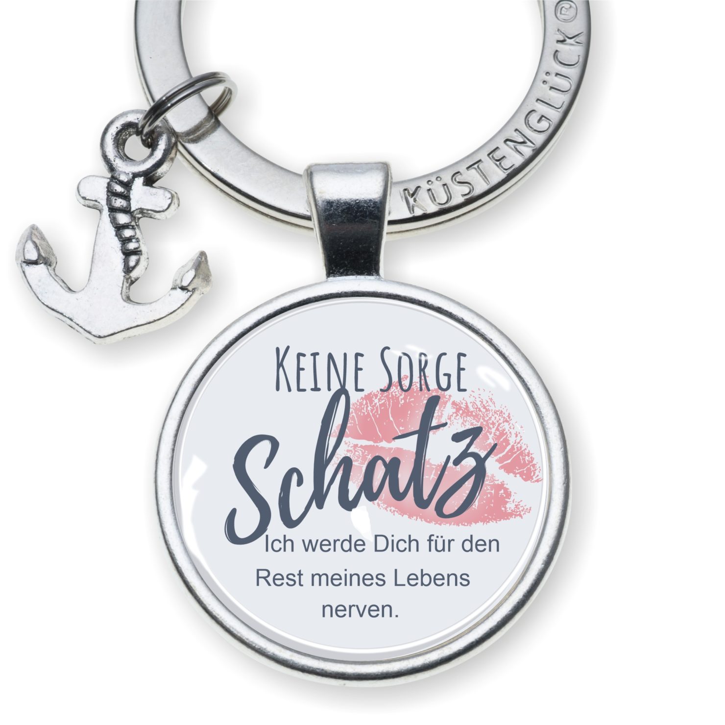 Geschenk für Frau Mann Ich liebe dich Schlüsselanhänger Danke Schatz!