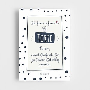 Postkarte Geburtstag In Torte Fassen Kuestenglueck