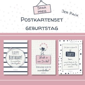Postkartenset Geburtstag Kuestenglueck