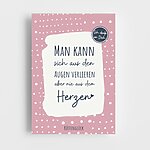 Postkarte Man Kann Sich Aus Den Augen Verlieren Spruch Kuestenglueck Beige, Rosa