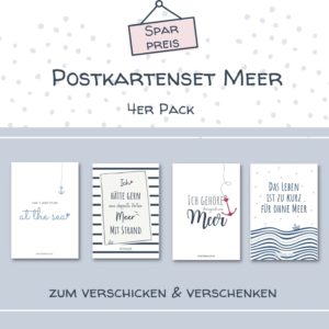 Postkartenset Meer Kuestenglueck