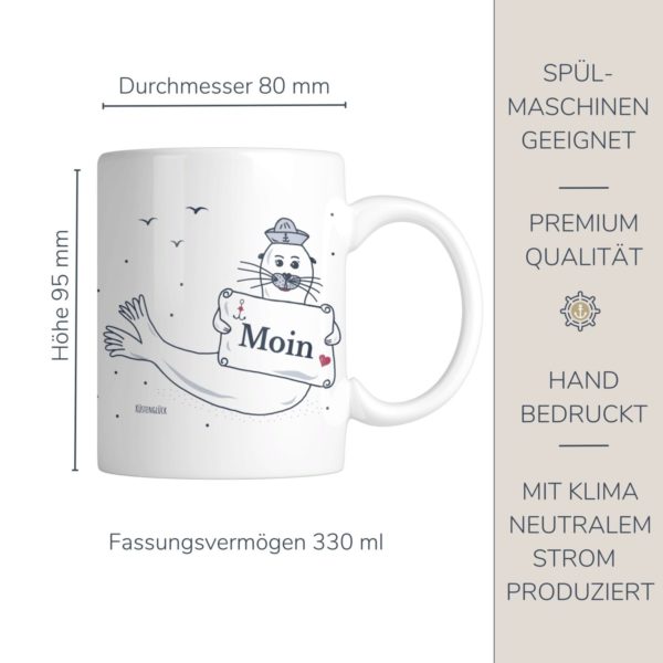 Kaffeetasse Maritim Becher Kaffeebecher KÜstenkind Kuestenglueck Info