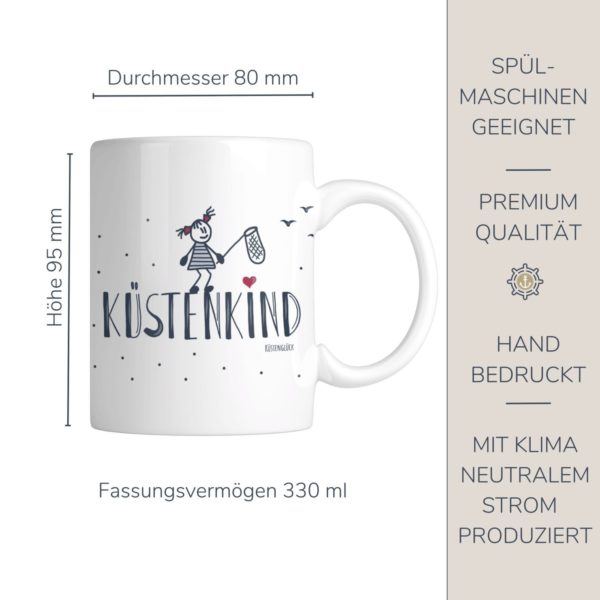 Kaffeetasse Maritim Becher Kaffeebecher KÜstenkind Kuestenglueck Info