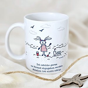 Tasse Maritim Meer Spruch Am Strand Kuestenglueck