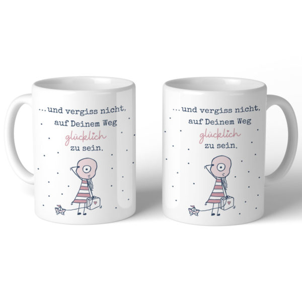 Kaffeetasse Freude Becher Kaffeebecher Abschied Kuestenglueck