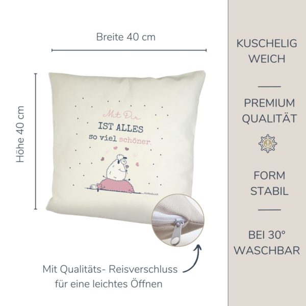 Kissen Freude Mit Dir Kuestenglueck Hell Info