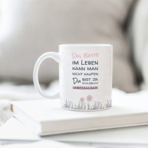 Kaffeetasse Freude Becher Kaffeebecher Unbezahlbar Kuestenglueck