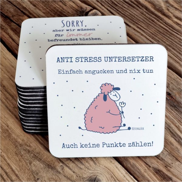 Untersetzer Freude Anti Stress Kuestenglueck