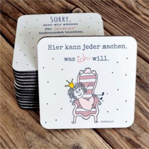 Untersetzer Freude Prinzessin Kuestenglueck