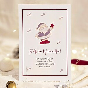 Postkarte Fröhliche Weihnachten Gruß Kuestenglueck