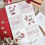 Postkarte Weihnachtsmann Weihnachten 2 Kuestenglueck