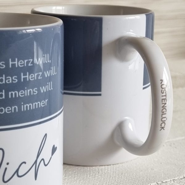 Kaffeetasse Liebe Becher Kaffeebecher Das Herz Will Kuestenglueck Geschenk 2