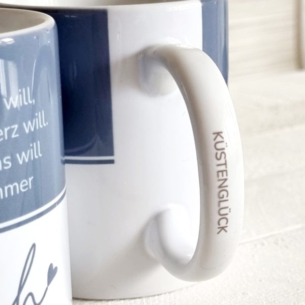 Kaffeetasse Liebe Becher Kaffeebecher Das Herz Will Kuestenglueck Geschenk 3