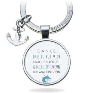 Schlüsselanhänger Geschenk Liebe Drachen Kuestenglueck