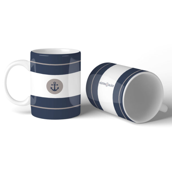 Tasse Maritim Anker Blau Kuestenglueck Duo2