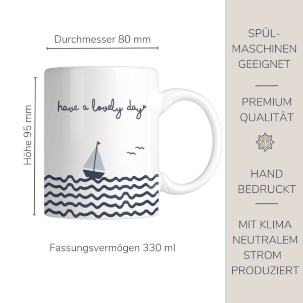 Tasse Maritim Lovely Day Kuestenglueck Info