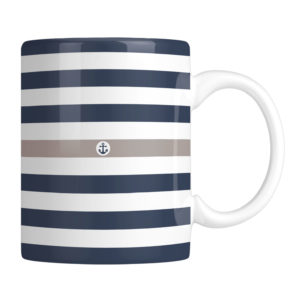 Tasse Maritim Streifen Elegant Kuestenglueck