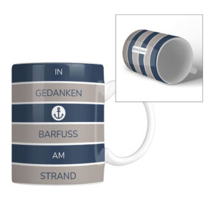 Tasse Maritim Barfuss Kuestenglueck