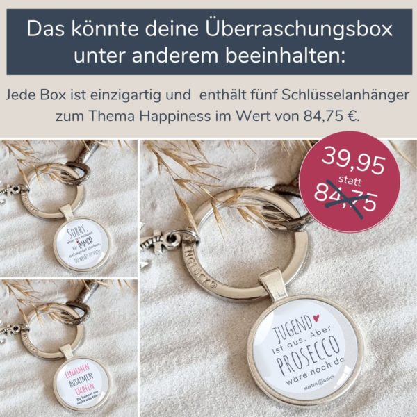 Überraschungsbox Happiness Beispiele